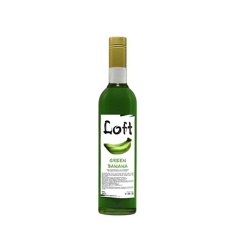 Сироп ТМ LOFT "Зелений Банан" 900г, 9пл./ящ.
