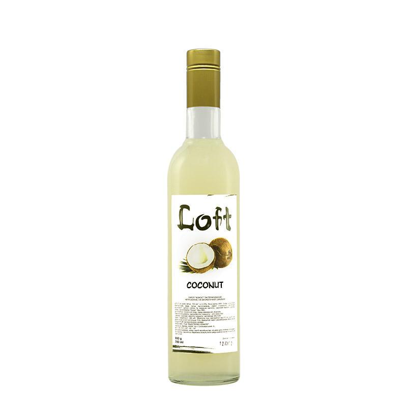 Сироп ТМ LOFT "Кокос" 900г, 9пл./ящ.