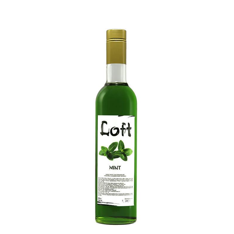 Сироп ТМ LOFT "М'ята" 900г, 9пл./ящ.
