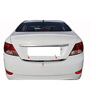 Кромка багажника (нерж.) Carmos - турецька сталь для Hyundai Accent 2011-2017 рр