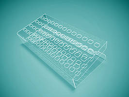 Підставка під косметику на 52 комірки 20х20 мм (Товщина акрилу: 1,8 мм; )