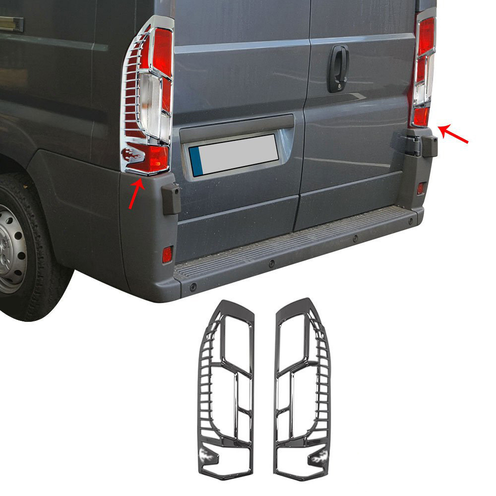 Накладки на стопи 2014-2023 (2 шт, пластик) для Peugeot Boxer 2006↗ та 2014↗ рр.