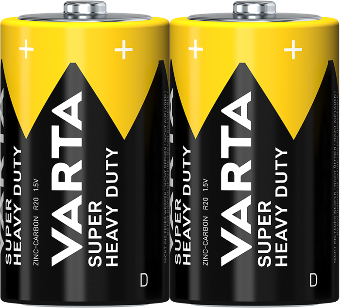 Батарейки D (R20, 373) VARTA SUPERLIFE 1.5V Zinc Carbon