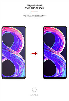 Гідрогелева плівка ArmorStandart Anti-Blue для Realme 8 Pro (ARM62304) прозора, фото 3
