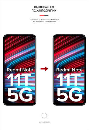 Гідрогелева плівка ArmorStandart Matte для Xiaomi Redmi Note 11T 5G (ARM61883) прозора, фото 3