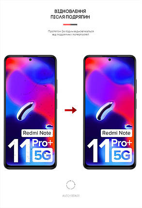 Гідрогелева плівка ArmorStandart Matte для Xiaomi Redmi Note 11T Pro Plus (ARM61885) прозора, фото 3