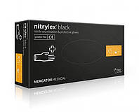 Перчатки нитриловые черные XS Nitrylex Black 100шт