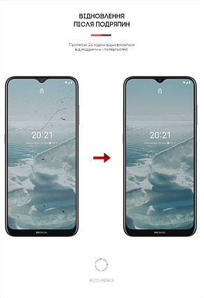 Гідрогелева плівка ArmorStandart для Nokia G20 (ARM61102) прозора, фото 3