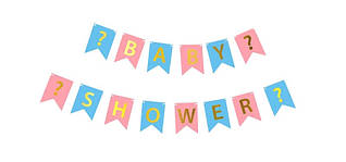 Гірлянда паперова "Baby shower"