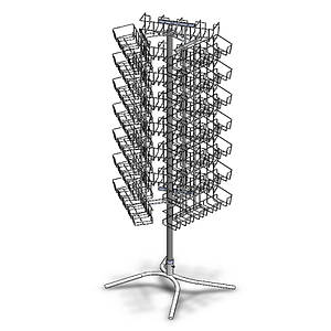 Стійка обертова під насіння 84 кишені, 90 мм, біла