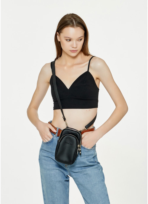 Жіноча сумка Sambag Modena  SGS чорний, фото 1