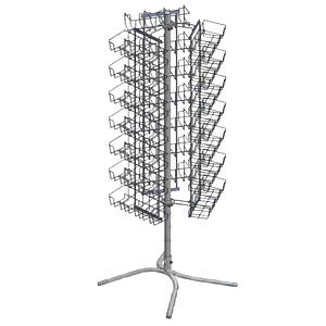 Стійка обертається під насіння 63 кишені, біла