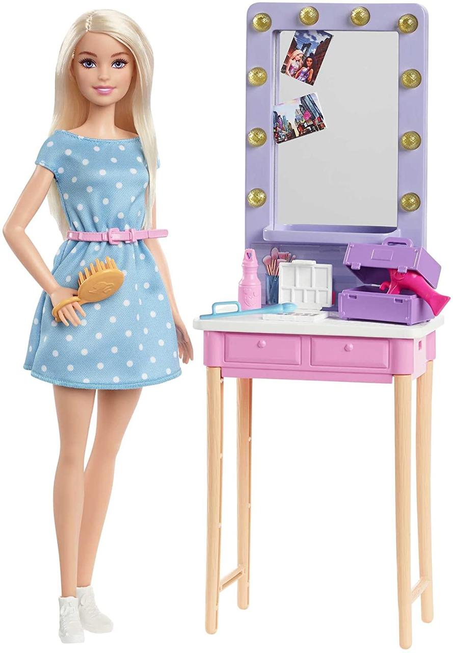 Ігровий набір лялька Барбі Велике місто Гримерка Barbie Malibu Backstage Dressing Room GYG39