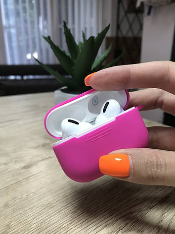 Чохол для навушників Air Pods Pro Малиновий, фото 1