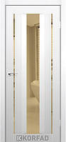 Двери межкомнатные Korfad AL-02, с двухсторонним бронзовым зеркалом