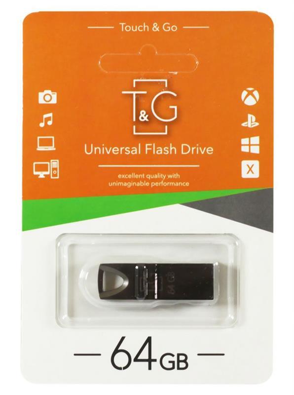 USB флеш накопичувач 64GB T&G USB 2.0 (TG117BK-64G)