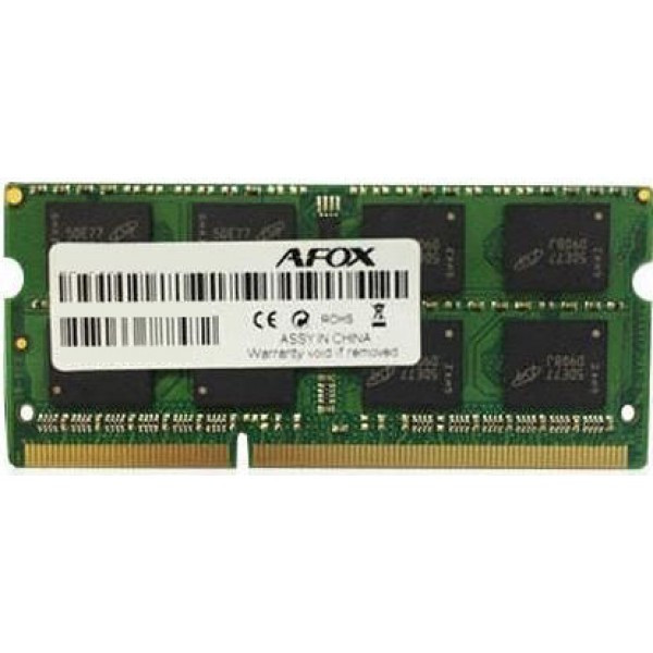 Модуль пам`яті SO DIMM DDR III 8GB PC12800 AFOX (AFSD38BK1P) 1.5V, фото 1