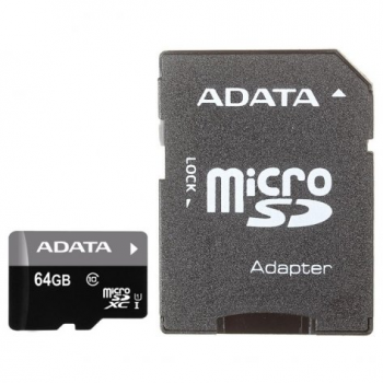 Карта пам`яті microSD  64Gb class 10 UHS-1 ADATA (AUSDX64GUICL10-RA1)