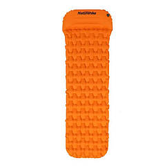 Надувний матрац з подушкою Naturehike FC-12 NH19Z012-P orange