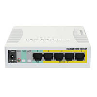 Комутатор MikroTik RB260GSP (CSS106-1G-4P-1S)