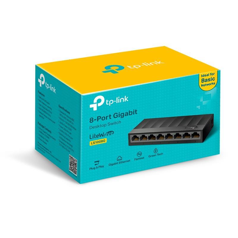 Комутатор TP-LINK LS1008G 8-PORT Gigabit