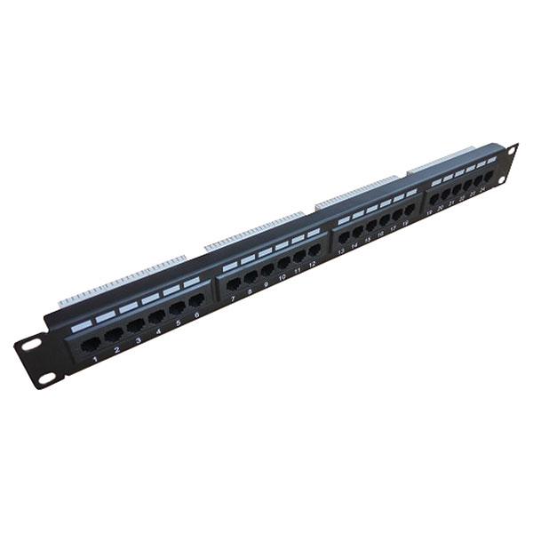 Патч-панель 19" 1U 24 порта KINGDA (KD-PP05-UTP-C5e-24P)