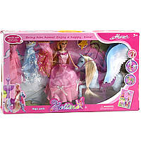 Кукла Bettina с лошадкой (3 платья, стильные аксессуары, пегас, в коробке) 66413