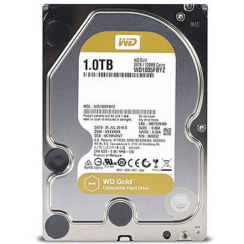 Накопичувач WD 1TB 7200rpm 128MB SATA III GOLD (WD1005FBYZ)
