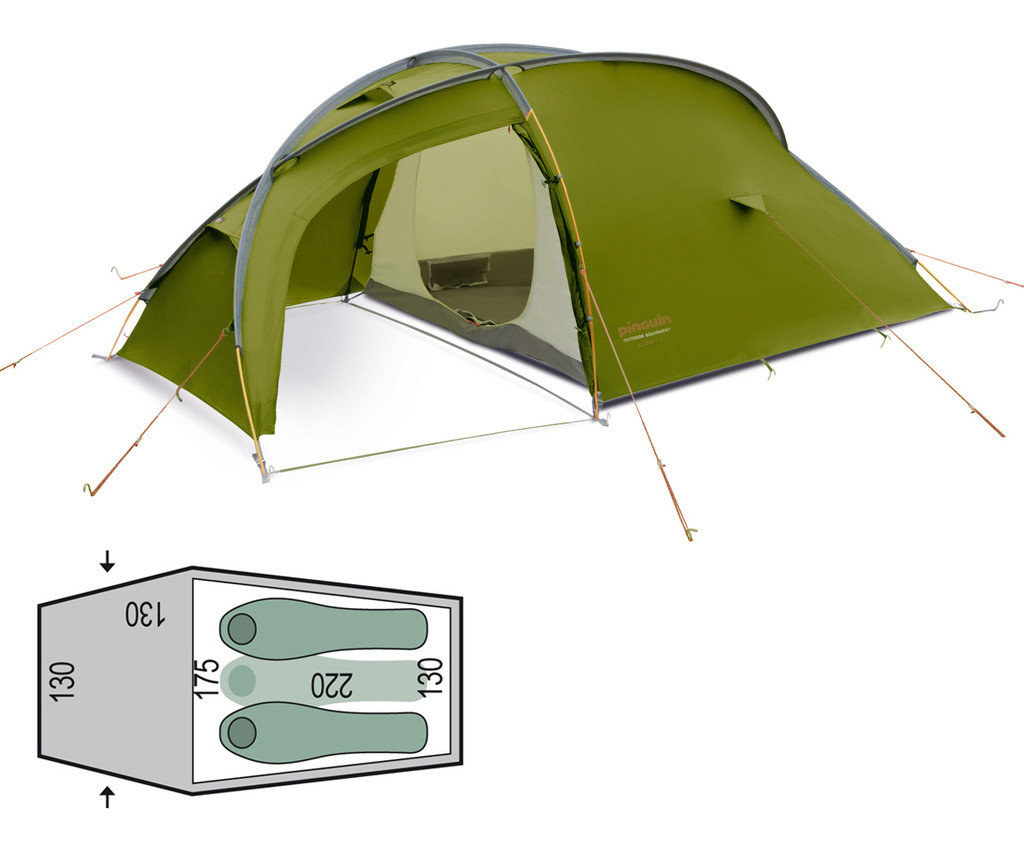 Намет тримісний Pinguin Summit 3 Dural (Green)