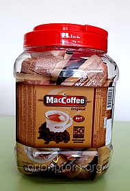 Кавовий напій Maccoffee 3 в 1 Original банка 50 пакетів