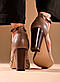 Босоножки жіночі бежеві на підборі B1385, фото 6