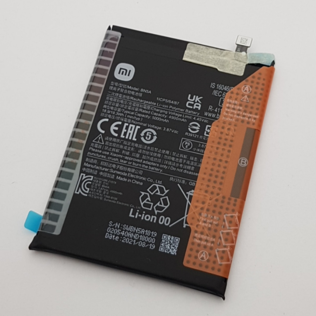 Батарея BN5A Xiaomi Redmi 10, Poco M3 Pro 5G, Redmi Note 10 5G 46020000835Z Сервісний оригінал нова
