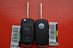 Volkswagen t5, caddy, polo, jetta, passat, ptrasporter, викидний корпус ключа на 2 кнопки