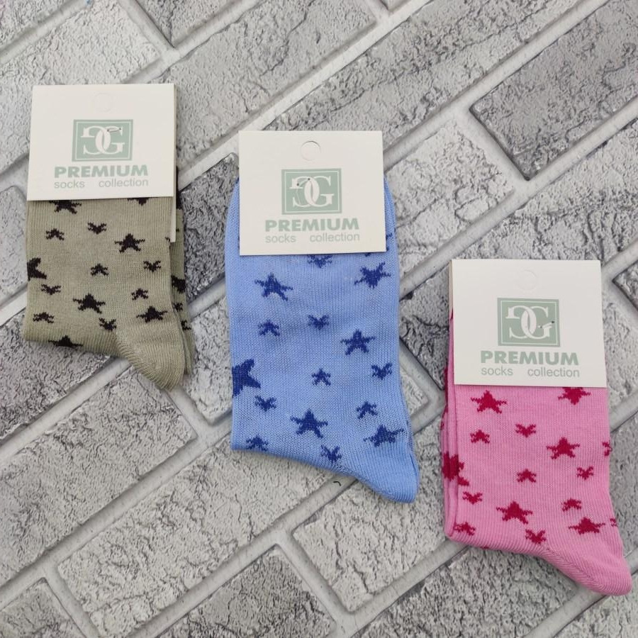 Шкарпетки підліток високі весна/осінь PREMIUM SOCKS 24р асорті зірки 30031472
