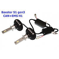 Світлодіодні лампи Baxster S1 gen3 H1 6000K CAN+EMS (2 шт)