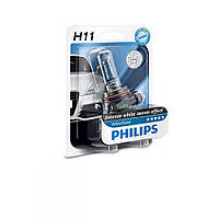 Лампа галогенна Philips H11 WhiteVision +60%, 3700K, 1шт/блістер 12362WHVB1