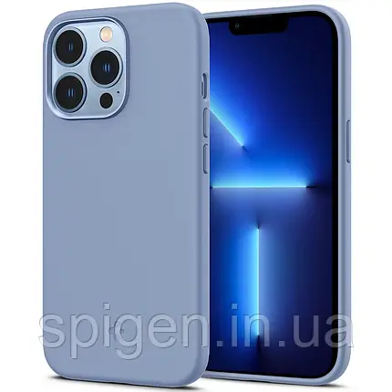 Чехол Spigen для iPhone 13 Pro - Silicone Fit,Sierra Blue, фото 1