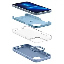 Чехол Spigen для iPhone 13 Pro - Silicone Fit,Sierra Blue, фото 5