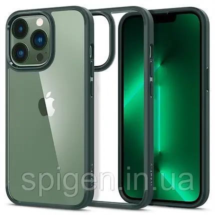 Чехол Spigen для iPhone 13 Pro (6.1) - Ultra Hybrid, Midnight Green, фото 1