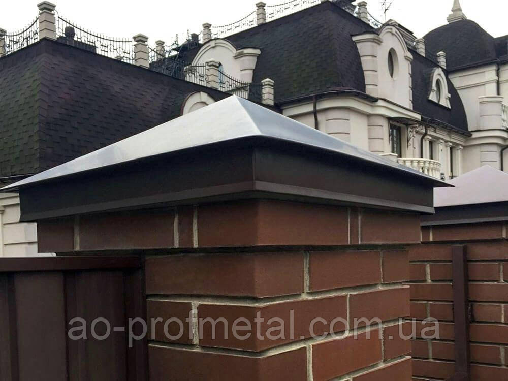 Колпаки на столбы для забора, Флюгарки на дымоход, Зонт на кирпичную трубу.