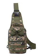 Тактическая сумка мужская , барсетка, через плечо 6 л Зеленый пиксель