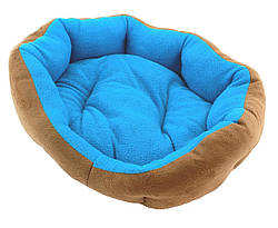 Подушка для собаки / кішки 38 см коричнево-синій AG602