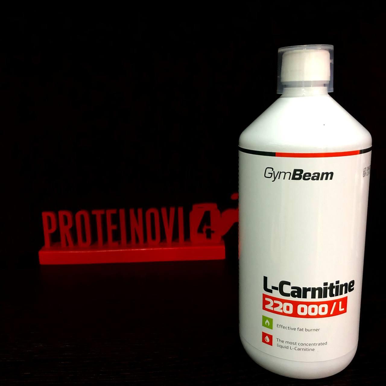 Жироспалювач Л-карнітин GymBeam L-Carnitine 220 000 1L