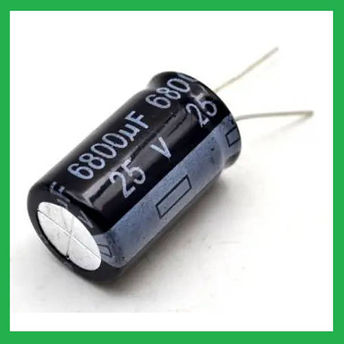 Конденсатор электролитический 6800uF 25V 18 x 30 мм. 1 шт (ID ...
