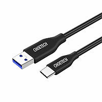 Кабель зарядный Choetech USB 3.0 - Type-C 2.4A ПВХ 1 м Black (AC3001)