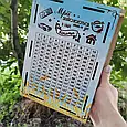 Скарбничка 365 днів. Скарбничка багатства., дерев'яна скринька для грошей, Сімейний бюджет. Сімейна скарбниця., фото 4