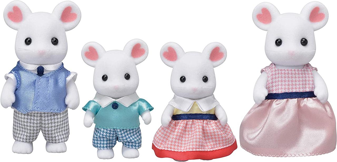 CalicoCritters SylvanianFamilies Marshmallow Mouse Family Семейство зефирных мышей CC1802 - фото 2 - id-p1649069280