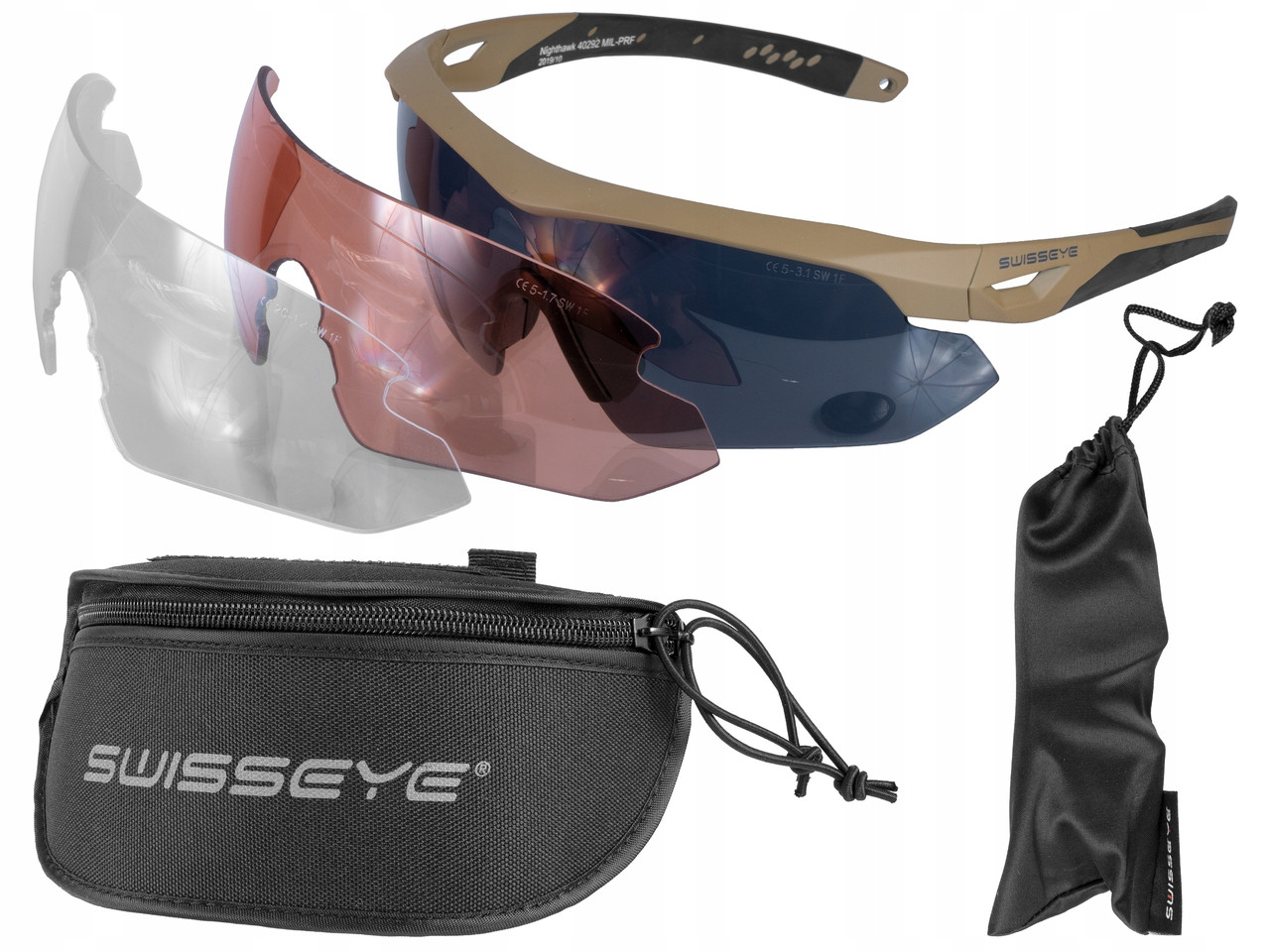 Тактичні окуляри Swiss Eye Nighthawk Coyote