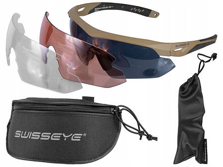 Тактичні окуляри Swiss Eye Nighthawk Coyote, фото 1