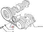 Ремінь привода кондиціонера Fiat Ducato 244 (2002-2006) 2.3JTD, 504066407, фото 4